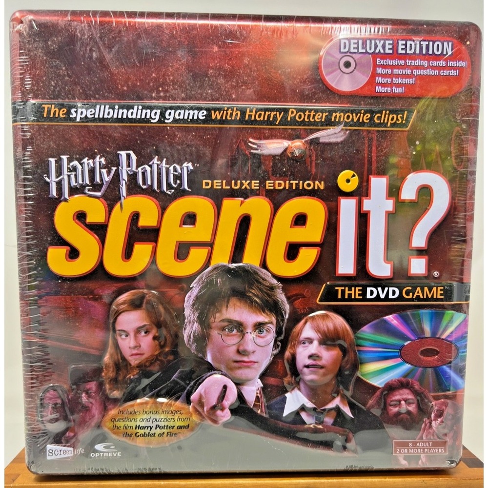 Harry Potter Deluxe Edition Scene It DVD Game Sealed Metal Tin Mattel Hogwarts